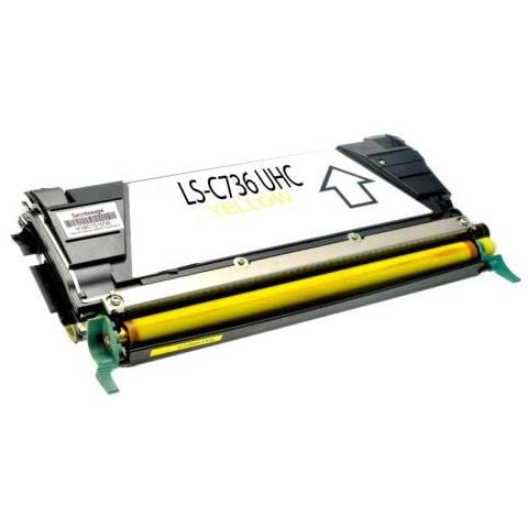 TONER COMPATIBILE - C734 Giallo Per Lexmark C734, x734, c746, x746, c748, x748 C734a1yg 6.000 Pagine - Foto 1