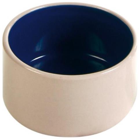 Ciotola In Ceramica 100 Ml / 7 Cm Colore Blu-crema Per Topi E Criceti - Foto 1