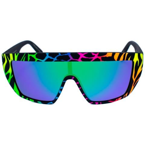 Occhiali 0912-zef-149. Occhiali Da Sole, Colore Nero Blu Verde Giallo Arancione. Unisex. - In ordine - Foto 6