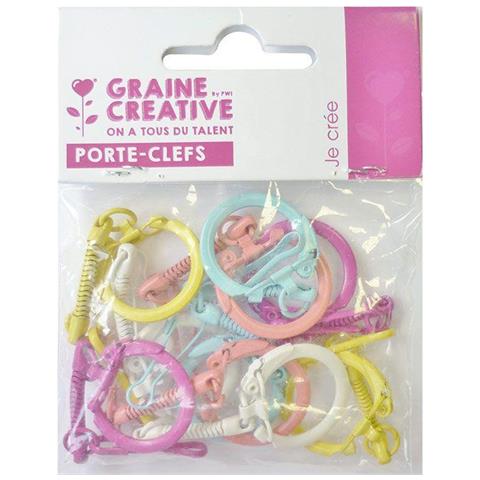 10 Portachiavi Con Moschettoni Multicolore - 25 X 80 Mm - Foto 4