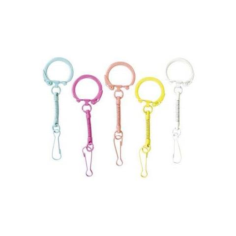 10 Portachiavi Con Moschettoni Multicolore - 25 X 80 Mm - Foto 1