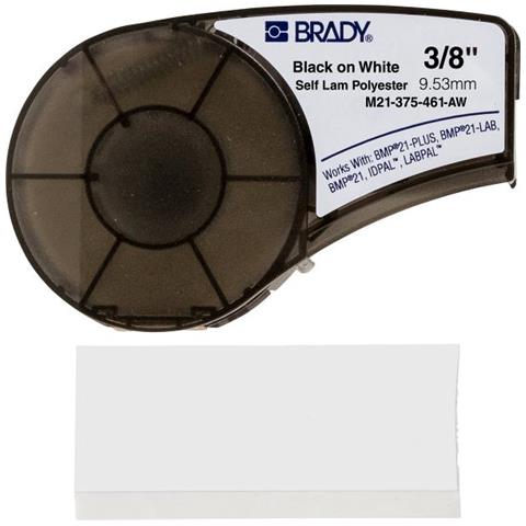 M21-375-461-aw Etichetta Per Stampante Bianco Etichetta Per Stampante Autoadesiva (polyester Tape 9,53mmx6,4m - Black On White - Warranty: 2y) - Foto 1