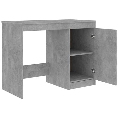 Scrivania Grigio Cemento 100x50x76 cm in Legno Multistrato - Foto 7