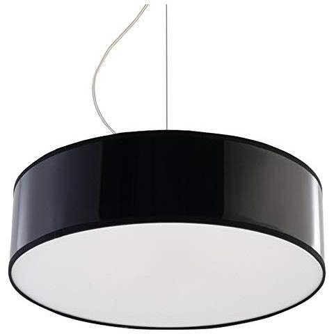 Arena 35 - Lampada A Sospensione, In Pvc, Colore: Nero - Foto 1