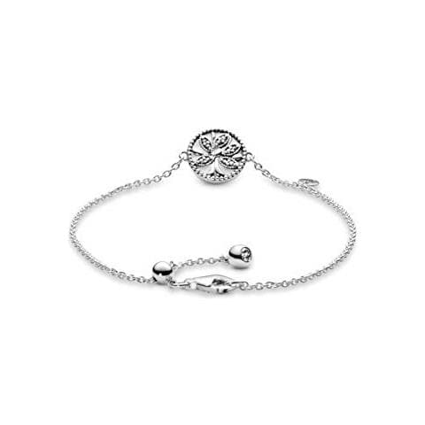 Donna Annuncio Anello Argento Braccialetto Link 597776cz-20 - Foto 2