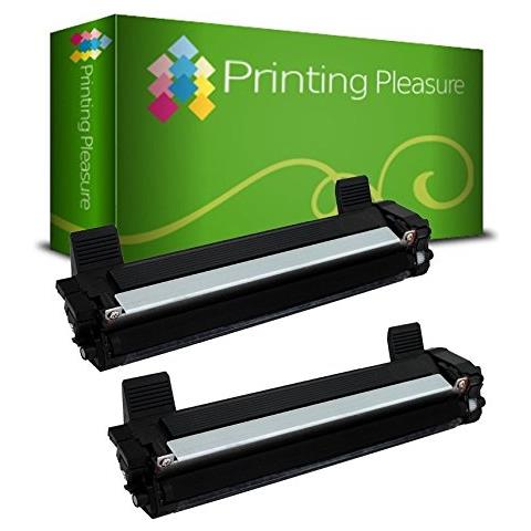 TONER - 2 Compatibili Per Brother Dcp-1510, 1510e, 1512, 1512e, 1610w, 1612w, Hl-1110, 1110e, 1112, 1112e, 1210w, 1212w, Mfc-1810, 1810e, 1910w | Tn1050, Colore: Nero - Foto 1