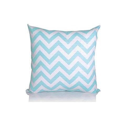 Pack Di 4 Coordinato Casi Design Elegante Piazza Decorativo Federe Di Lusso In Living Room Divano Camera Da Letto Con Cerniere Invisibili 45 Centimetri X 45 Centimetri X 18 Pollici Blu Cotone Cm 45x45 - Foto 2