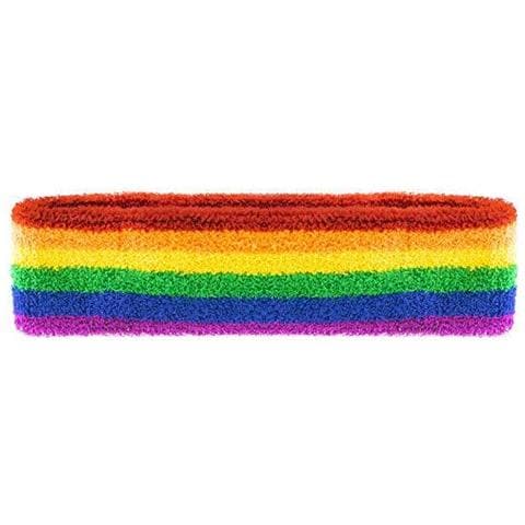 Arcobaleno Sport Fascia E Sweatband - Un Adulto Di Formato Unisex - Esercizio Fun Sport Runs- Orgoglio Eventi - Foto 2
