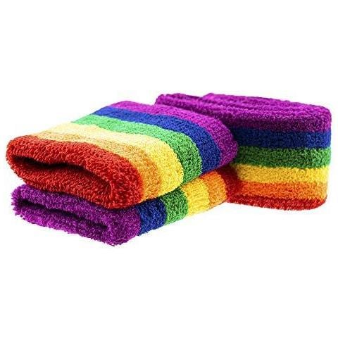 Arcobaleno Sport Fascia E Sweatband - Un Adulto Di Formato Unisex - Esercizio Fun Sport Runs- Orgoglio Eventi - Foto 4