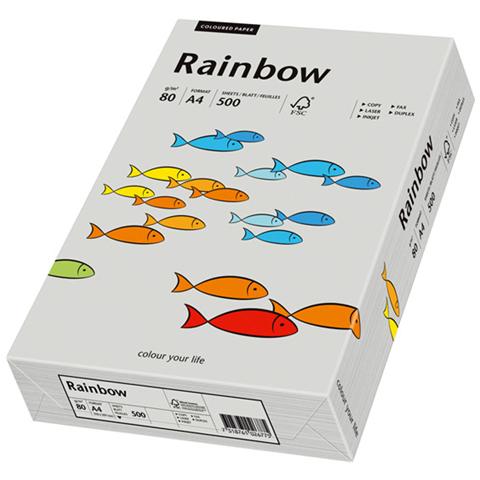 Rainbow A4 500er, A4 (210×297 mm) , Universale, Opaco, Grigio, ECF - Foto 1
