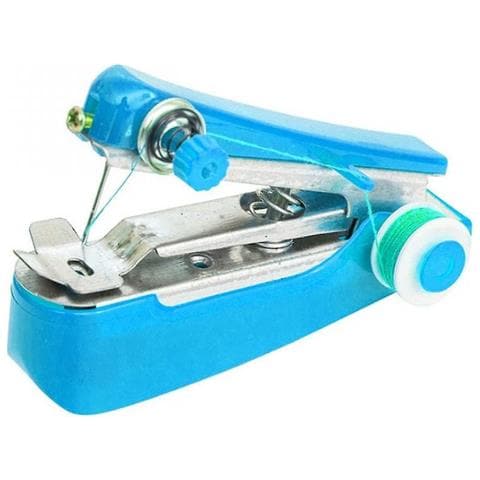 INLAW 1 Pz Mini Cucito Macchine Per Cucire Vestiti Aderente A Maniglia A Tenuta Cordless Utili Macchine Da Cucire Portatili Accessori Per Utensili Da Lavoro (blu)