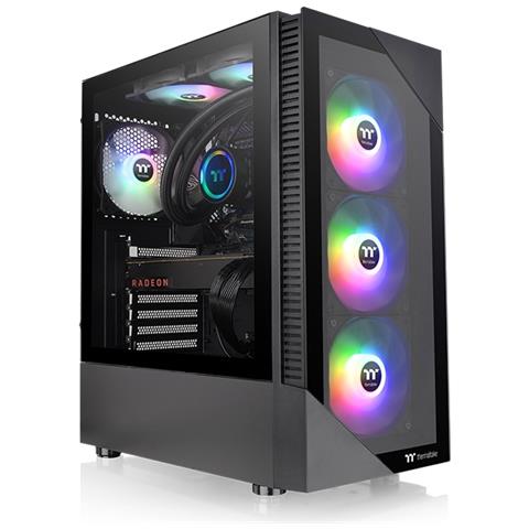 View 200 TG ARGB Midi Tower Nero - Foto 1