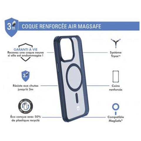 Cover Rinforzata Air Frost Magsafe Per Iphone 15 Pro Max, Blu Marine - Foto 2