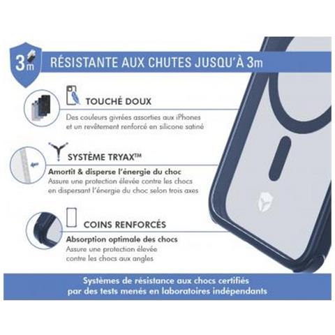 Cover Rinforzata Air Frost Magsafe Per Iphone 15 Pro Max, Blu Marine - Foto 3