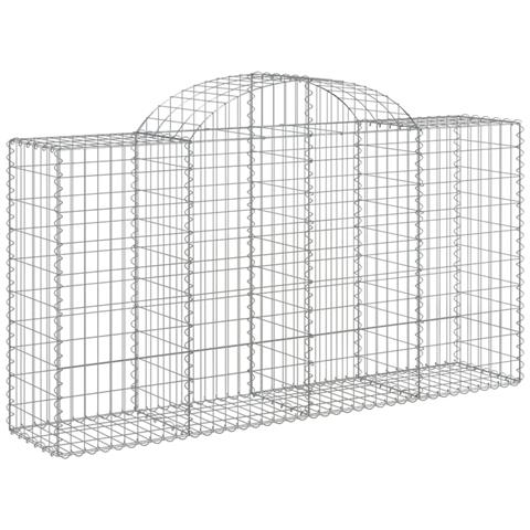 Cesto Gabbione Ad Arco 200x50x100/120 Cm Ferro Zincato - Foto 1