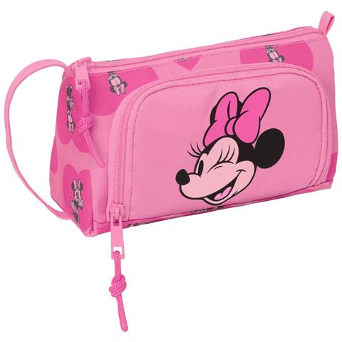 Astuccio Per La Scuola Con Accessori Minnie Mouse Loving Rosa 20 X 11 X 8.5 Cm (32 Pezzi) - Foto 1