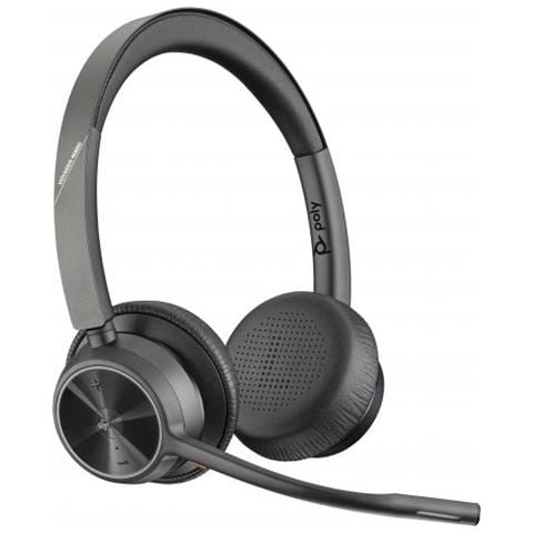 Poly Voyager 4320-m Auricolare Wireless A Padiglione Ufficio Usb Tipo A Bluetooth Base Di Ricarica Nero - Foto 3