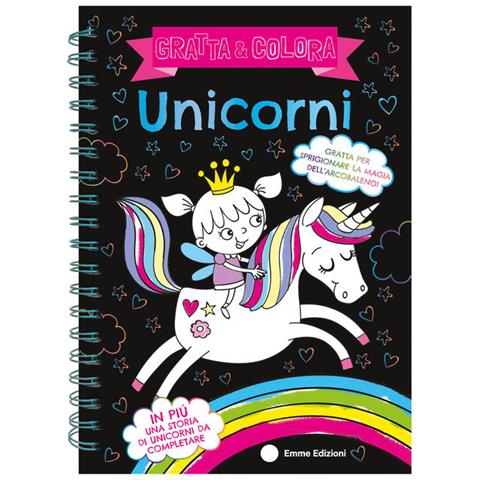 Sarah Wade - Unicorni. Gratta e colora. Ediz. a colori. Ediz. a spirale. Con matita di legno - Foto 2