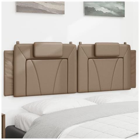 Cuscino Testiera Cappuccino 160 Cm In Similpelle - Foto 1