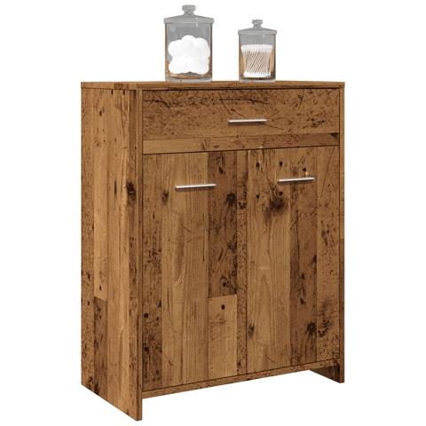 Mobile da Bagno Legno Antico 60x33x80 cm in Legno tecnico - Foto 2