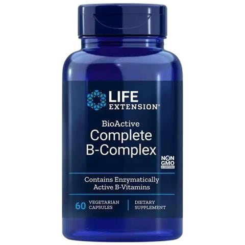 Bioactive Complete B-complex 60 Capsule Vegetali Life Extension - Foto 1