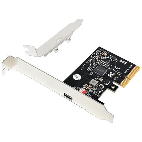 Scheda PCLe EMRICK14B Adattatore Interno 2 PorteUSB 3.2 Gen 2 Type-C 20Gbit /s - Foto 1