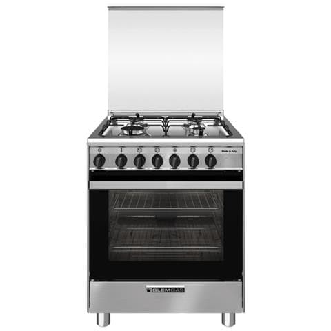 Cucina Elertrica SA664MI6 4 Fuochi a Gas Forno Elettrico Multifunzione Termoventilato Classe A Dimensioni 60 x 60 cm Colore Nero Acciaio Inox Serie Specialista - Foto 1