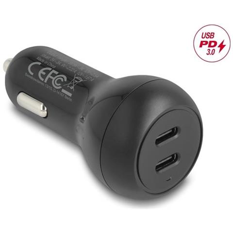 Delock Kfz Ladeadapter 2 X Usb Type-c Pd 3.0 Mit 40 W (64330) - Foto 1
