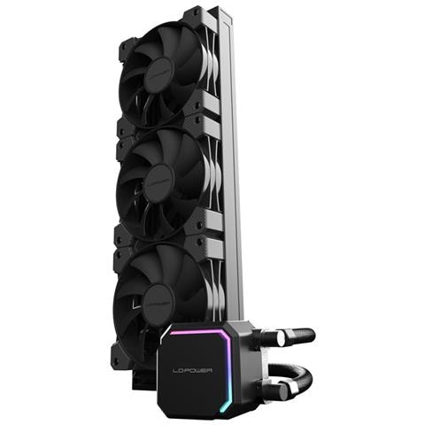 LC-CC-360-B sistema di raffreddamento per computer Processore Raffreddatore di liquidi tutto in uno 12 cm Nero - Foto 1