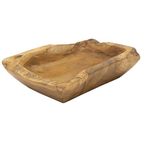 Vassoio Natura 24 - Marrone - Legno - 25x19x7 Cm - Foto 1