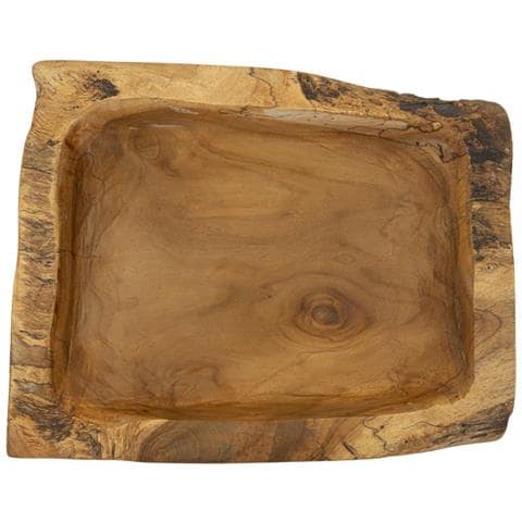 Vassoio Natura 24 - Marrone - Legno - 25x19x7 Cm - Foto 2
