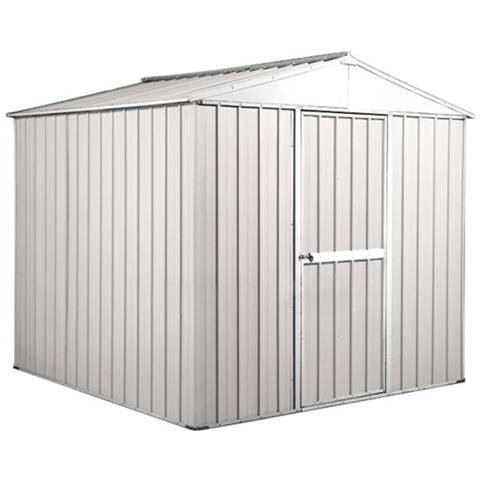Capanno Per Esterno In Lamiera Di Acciaio Zincata 275x175cm X H 212cm - 87 Kg - 4,81mq Bianco - Foto 1