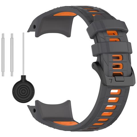 Cinturino In Silicone Bicolore Per Garmin Instinct 3 Orange Modello 1 - Foto 1