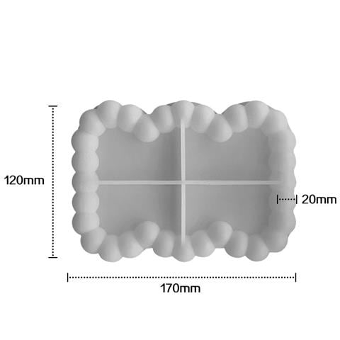 Stampo Per Sottobicchieri In Silicone, Forma A Onda J-219 - Foto 2