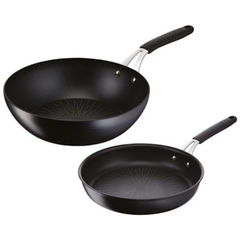 Padella Da 26 Cm + Wok Da 28 Cm, Nero - 012165600102 - Foto 1