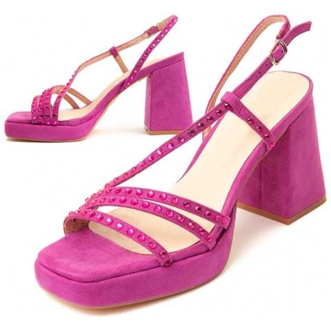 Sandalo Con Tacco Festsand2 Rosa. - Foto 1