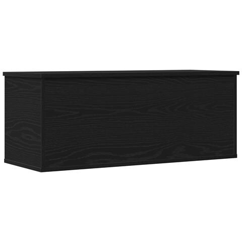 Scatola di Stoccaggio in Rovere Nero 90x35x35 cm in Legno Ingegnerizzato di - Foto 1