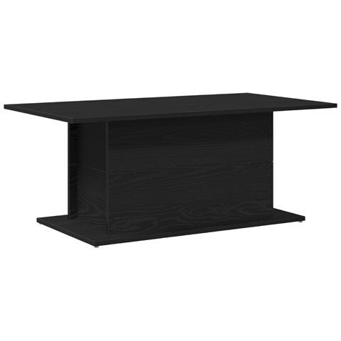 Tavolino da caffè in rovere nero 102x55,5x40 cm in legno ingegnerizzato - Foto 1