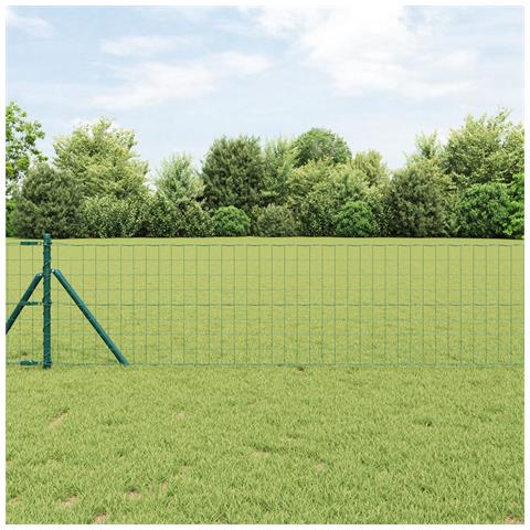 Fissaggio a Terra Euro per Recinzione 25 x 0,8 m Verde Rete - Foto 2