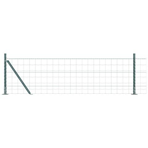 Euro Fence con 7 Pali Flangiati 0.4x10 m Acciaio Zincato - Foto 1