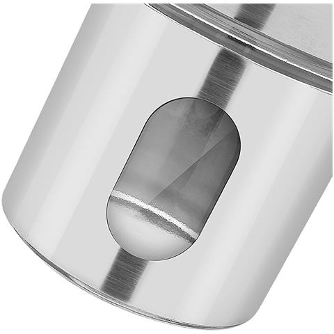 Insieme 5 Barattoli Per Spezie E 3 Contenitori In Acciaio Inox Con Coperchio E Supporto Solido, Argento - Foto 5