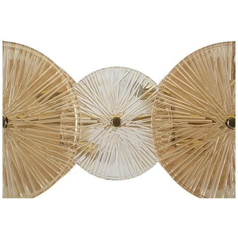 Lampada A Sospensione Mf917 - Marrone - Vetro - 100x23x28 Cm - Foto 2