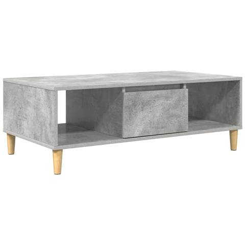 Tavolino da salotto Grigio cemento 103.5 x 60 x 35 cm - Foto 1