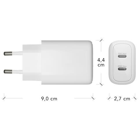 CH25EUWH7096 Caricabatterie per dispositivi mobili Universale Bianco AC Interno - Foto 2