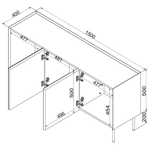 FELLINI 400120 cassettiera - Foto 2