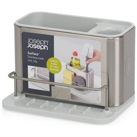 Scolaposate Surface Acciaio Inox Uso Principale Cucina Scomparti Divisi Sifone E Base Antiscivolo Colore Grigio - Foto 1