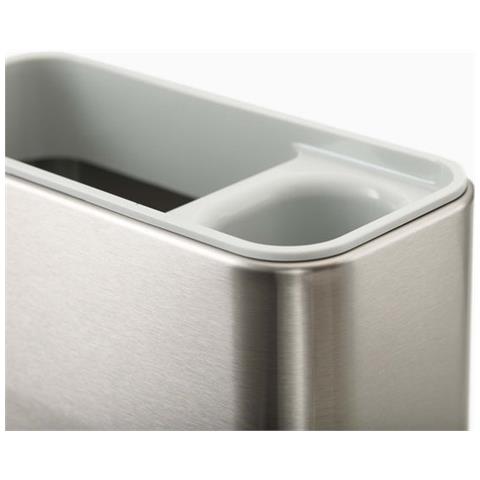 Scolaposate Surface Acciaio Inox Uso Principale Cucina Scomparti Divisi Sifone E Base Antiscivolo Colore Grigio - Foto 2