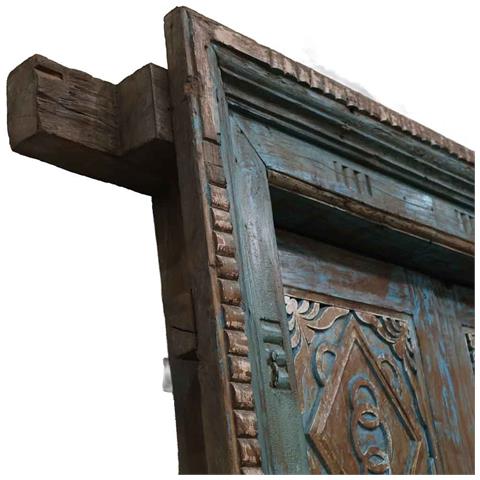 Porta In Legno Marrone 127x19x213h Cm - Foto 8