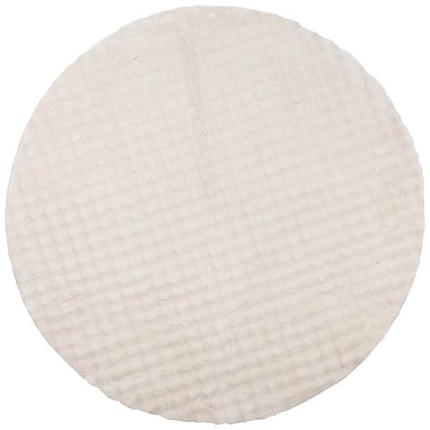 Tappeti per area Rotondo HUARTE Beige Ø 120 CM Poliestere - Foto 1