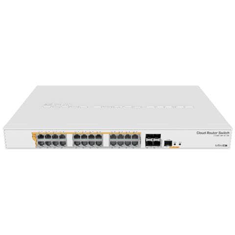 CRS328-24P-4S+RM switch di rete Gestito L2/L3 Gigabit Ethernet (10/100/1000) Supporto Power over Ethernet (PoE) 1U Bianco - Foto 1